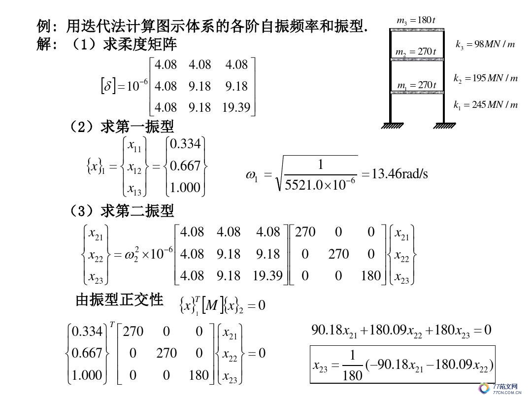 建筑抗震底部剪力法