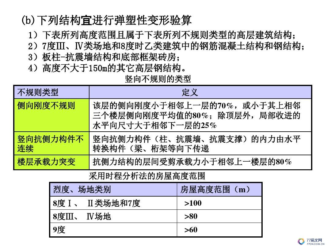 建筑抗震底部剪力法