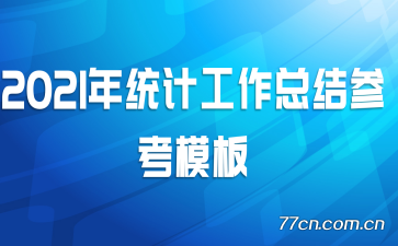 2021年统计工作总结参考模板